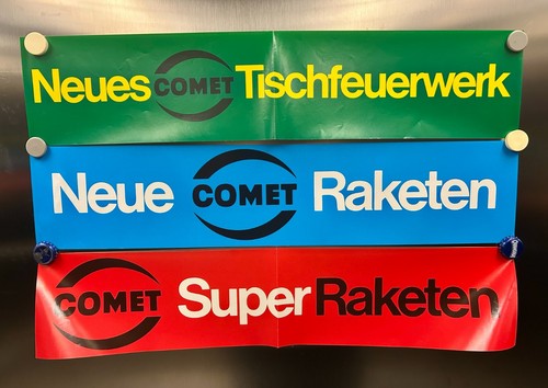 Comet feuerwerk poster set - comet,