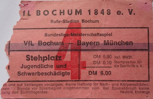 Ticket bundesliga 80er vfl - bundesliga,