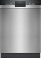 Siemens Geschirrspüler Unterbau Edelstahl schwarz SN43HS12TE IQ300 60cm EEK: D