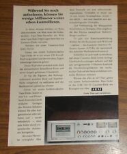 Seltene Werbung vintage AKAI