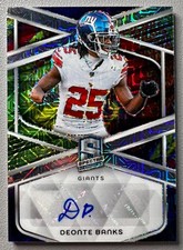 Deonte Banks 2024 Panini Spectra Football Rookie #SIG-DBS Giants /25