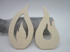 Flamme aus Sperrholz basteln