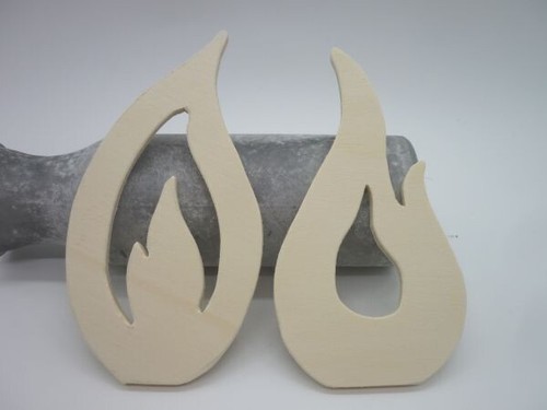 Flamme aus sperrholz basteln - flamme,