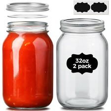 Einmachgläser 1L, Vorratsgläser, Mason Jar, luftdicht, spülmaschinenfest