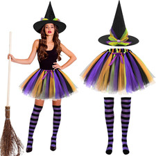 Hexen Kostüm Damen Bunt