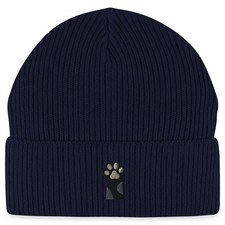 Tatze Katzen Hunde Pfote Bärentatze Stickerei Bio Fisherman Beanie Mütze