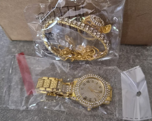Schmuckset aus metall und - schmuckset, glas