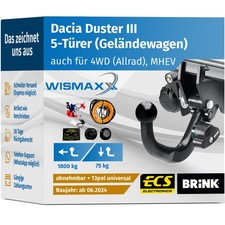 ANHÄNGERKUPPLUNG für Dacia