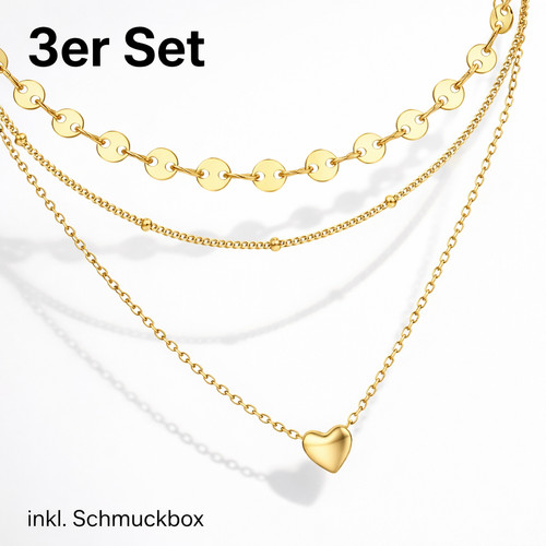 Halsketten set damen - halsketten, 3er