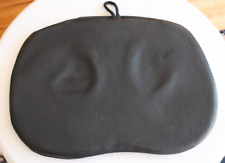 Ruderboot Sitzkissen echtes Leder schwarz "C R V"