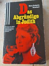 Mary Roberts Rinehart - Das Abgründige In Judith