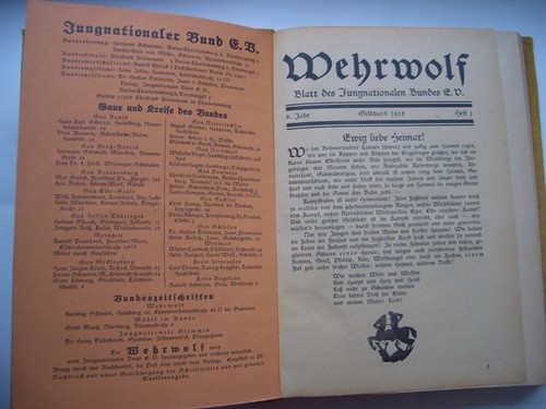 1926 jugendbewegung wehrwolf - jugendbewegung,