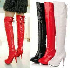 Sexy Damen Plateau Boots