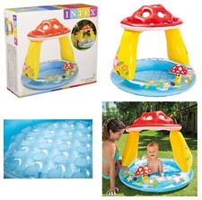 Intex Planschbecken Mushroom mit Dach - Babypool Kinderpool Pilz Sonnenschutz