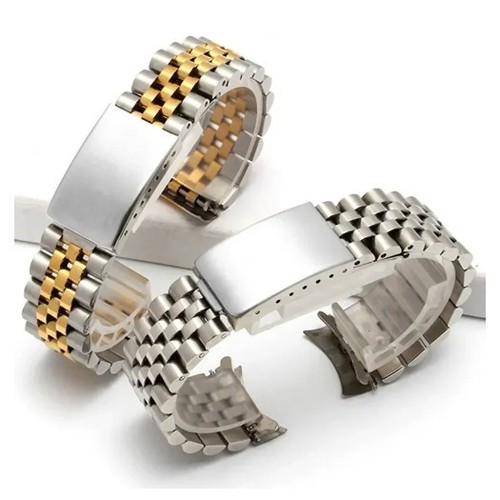 Uhrenarmband stahl gebogen - stahl,