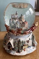 Partylite Schneekugel Old World Village P7922, Weihnachten, Spieluhr