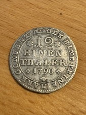 Braunschweig-Wolfenbüttel 1/12 Taler 1790 Silber