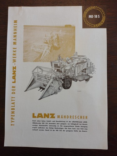 Original lanz verkaufsprospekt - lanz,