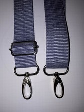 Schulterriemen Umhängetasche Schultergurt Karabiner Tasche 30 mm 3 cm grau braun