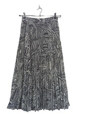 HUGO BOSS Godetrock Damen Rock Gr. DE 36 hellgrau Elegant