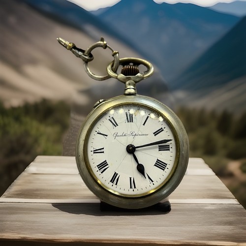 Taschenuhr landschaft motiv - taschenuhr,