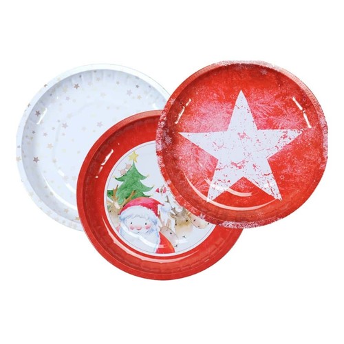 Weihnachtsteller aus metall - weihnachtsteller,