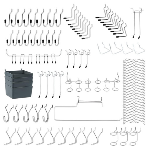 113 stück pegboard haken set - 113,