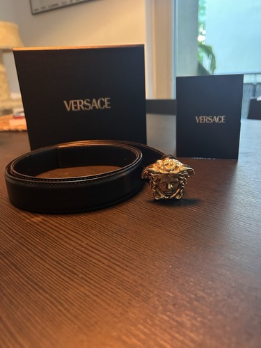 Versace ledergürtel schwarz - versace,