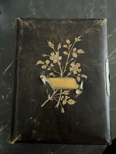 Antik Altes Fotoalbum Mit Ein