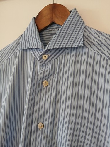 Kiton striped cotton blue - striped,