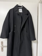 Mantel Schwarz Zara Größe M