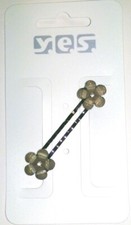 2x Haarklemmen -Anthrazit-