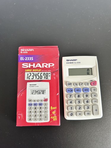 Sharp 233s taschenrechner 8 - sharp, el-233s