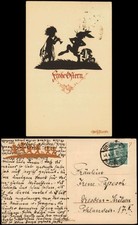 Ostern Easter Schattenschnitt