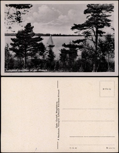 Ansichtskarte arendsee - ansichtskarte,