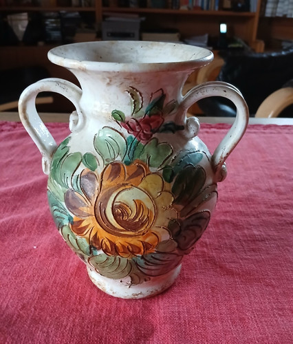 Italienische keramikvase mit - keramikvase,