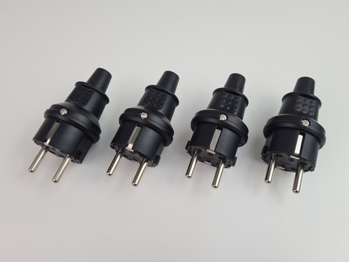 Schuko stecker gummi - 4x,
