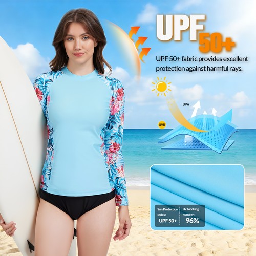 Damen shirt kurzarm rash - uv,