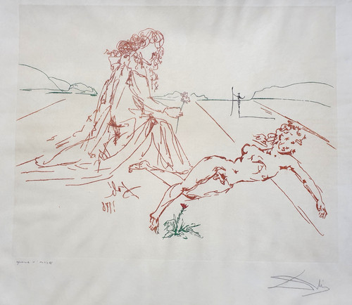 Salvador dali orig - dali:, orig.-radierung