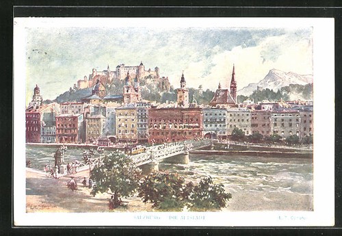 Künstler edward theodore - künstler-ak,