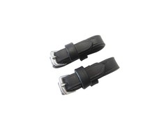 1 Paar klassische Gebissriemchen zum Einschnallen an ein Cavecon oder Kappzaum