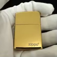 Zippo GOLD ICE / brass chrom  Logo