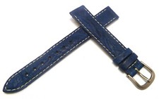 15 mm BLAU UHRENARMBAND TITAN ARMBAND KALBSLEDER UHRENBAND LEDER 1516