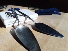 Silber-Tortenheber, 830er-Stempel, ca. 150 Jahre alt, skandinavisch