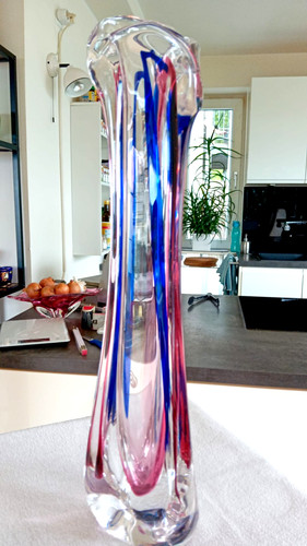 Große schwere glas vase - xl,