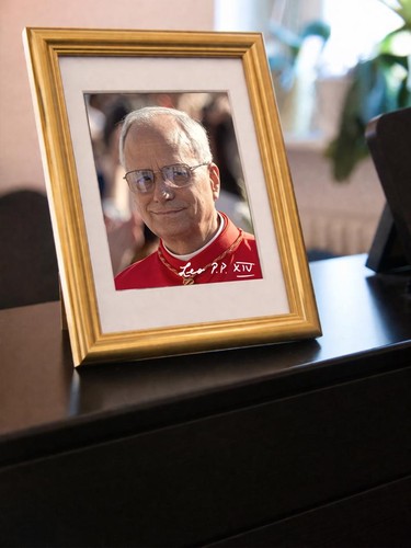 Repro autogramm papst leo - -,