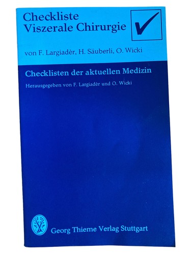 Thieme checklisten viszerale - thieme,