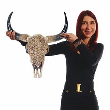 Deko Schädel 45cm, Polyresin