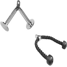 Trizeps Nylon Seil + V Griff Trizepsgriff Zugseil Trizepstau Tau Trizepstrainer 