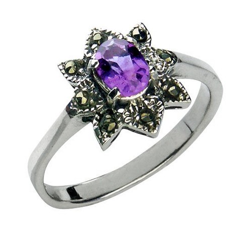 925 echt silber amethyst - silber, ***